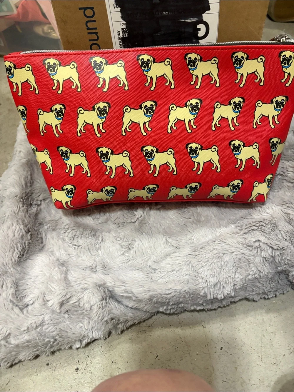 NWOT Tetro Pug Cosmetic Bag